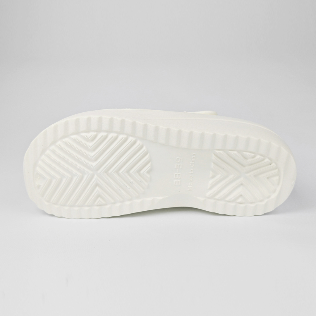 AKIBO餅乾洞洞鞋-牛奶白(中性款、輕量、耐走、兩穿、防水)