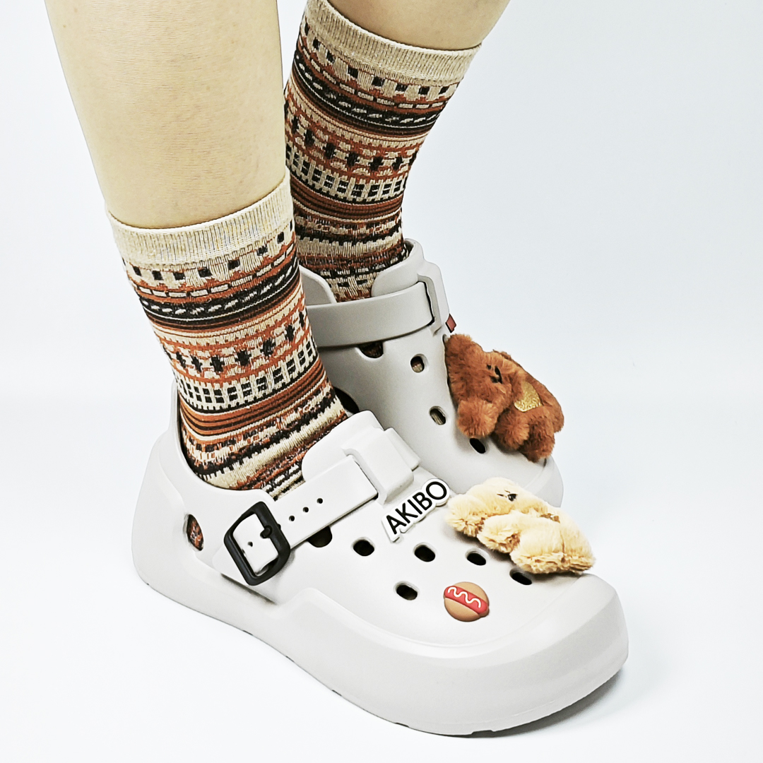 AKIBO全方位機能洞洞鞋-質感灰(中性款、雲朵感、輕量、防水)