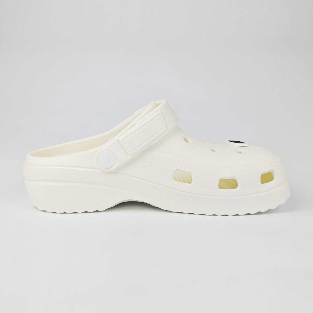 AKIBO餅乾洞洞鞋-牛奶白(中性款、輕量、耐走、兩穿、防水)