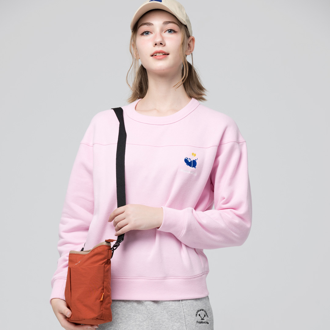 Angelia&Pets輕撥水側肩包-深橘