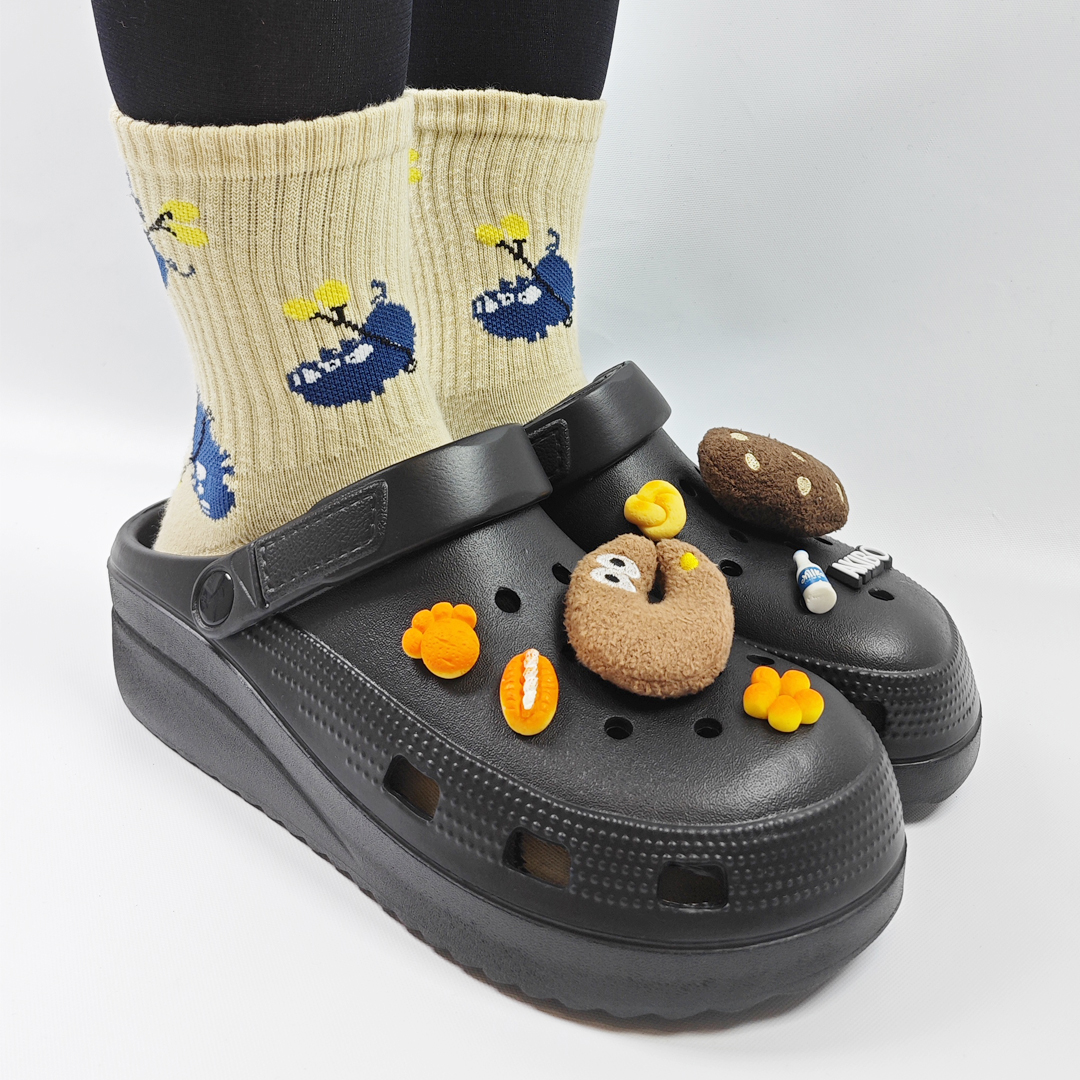 AKIBO餅乾洞洞鞋-經典黑(中性款、輕量、耐走、兩穿、防水) 