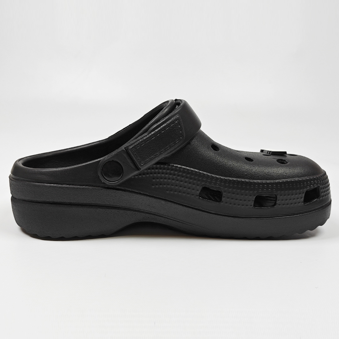 AKIBO餅乾洞洞鞋-經典黑(中性款、輕量、耐走、兩穿、防水) 