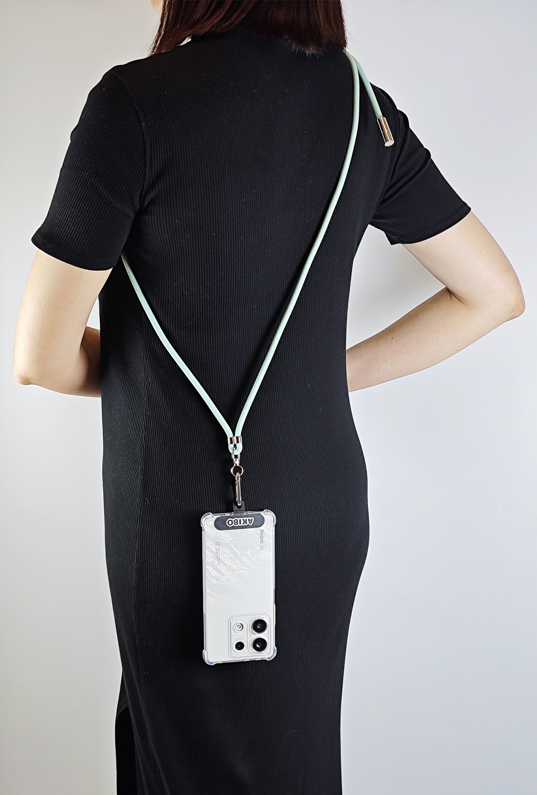 AKIBO時尚充電手機掛繩-蘋果綠