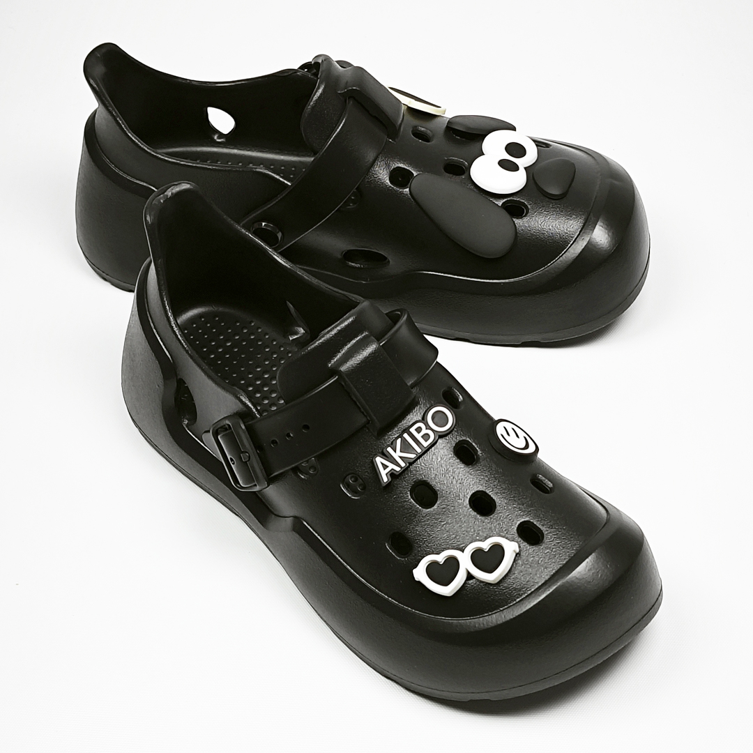 AKIBO微笑萌犬款洞洞鞋扣(七件組)