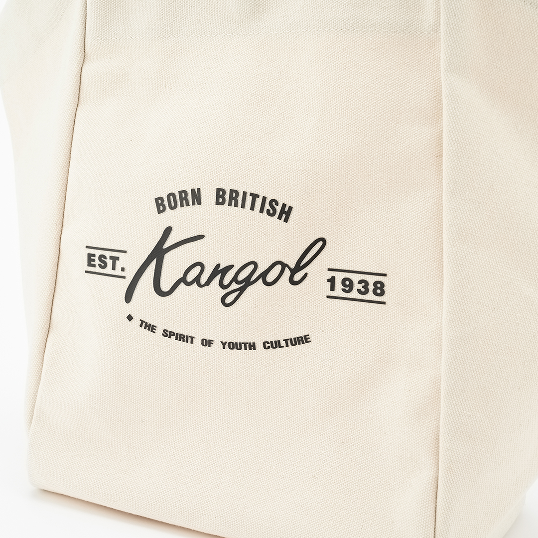 KANGOL帆布托特包-米白