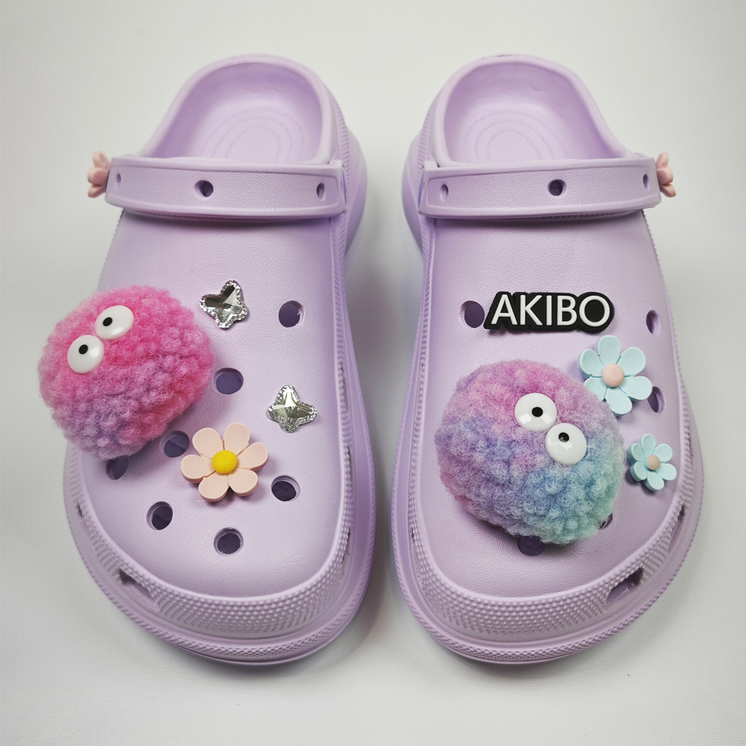 AKIBO夢幻花園款洞洞鞋扣 (九件組)