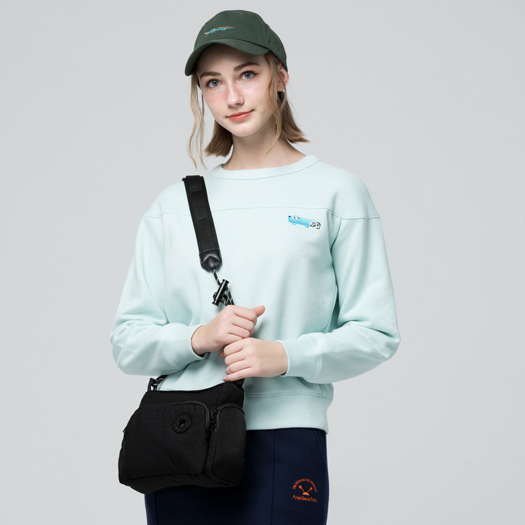 Angelia&Pets輕便斜肩包-黑