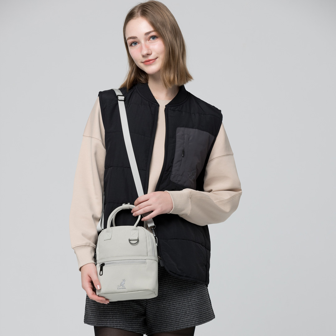 KANGOL袋鼠手提小兩用包-綠