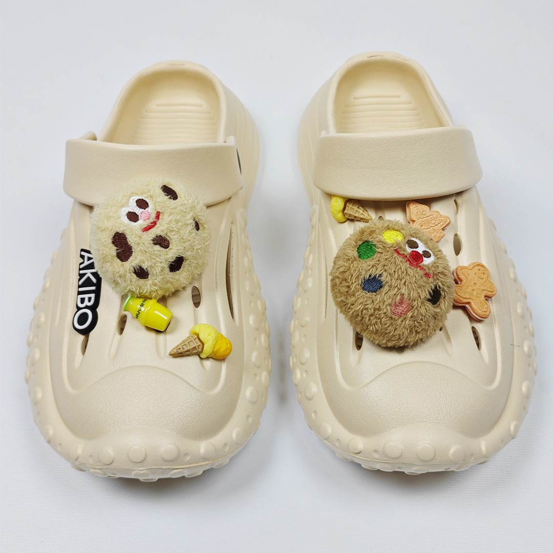 AKIBO戶外機能洞洞鞋-奶茶(中性款、雲朵感、輕量、兩穿、防水)
