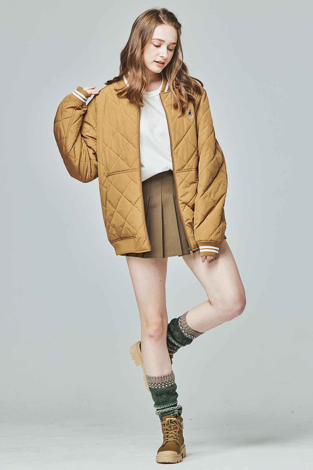 KANGOL袋鼠保暖鋪棉外套