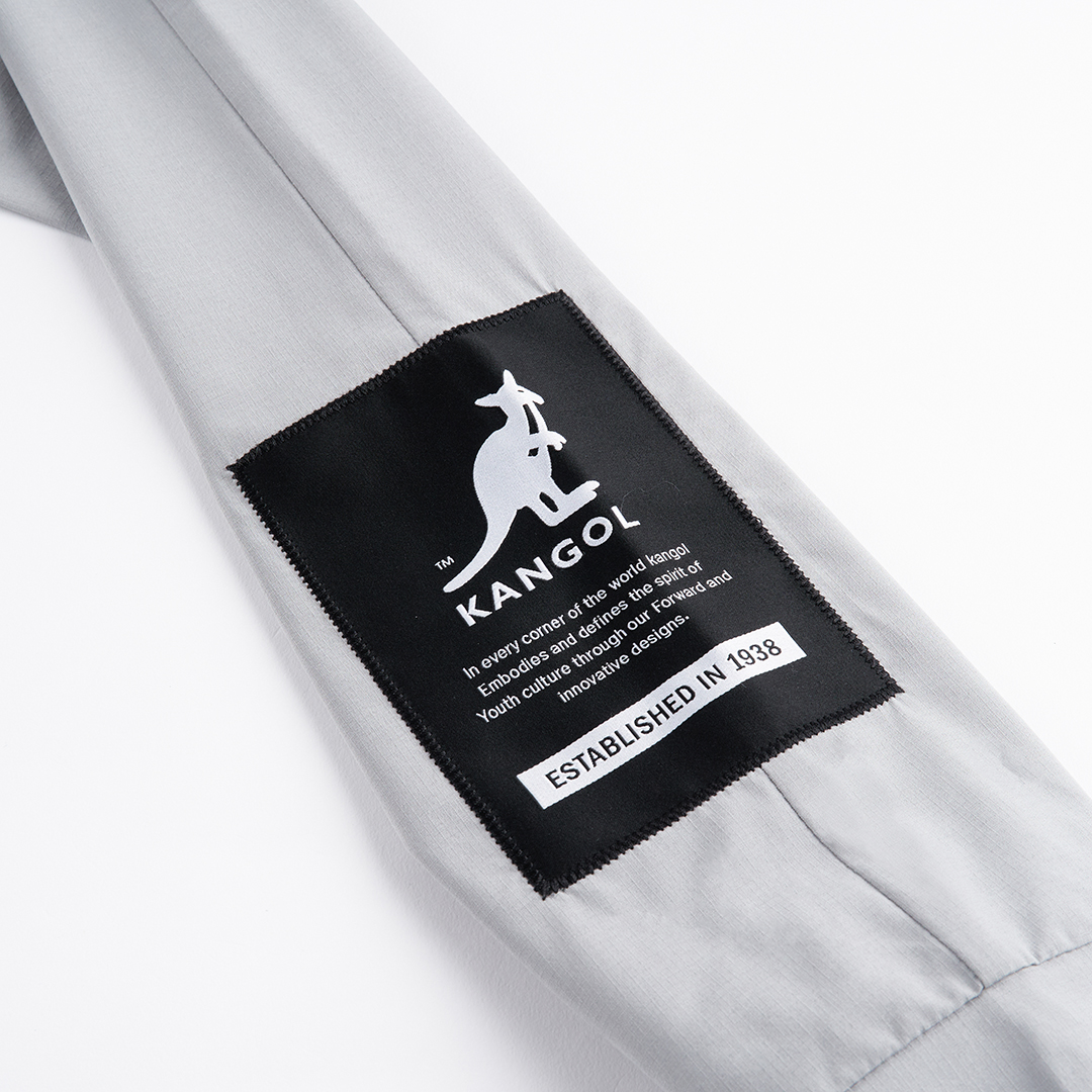 KANGOL男款透氣機能外套-灰