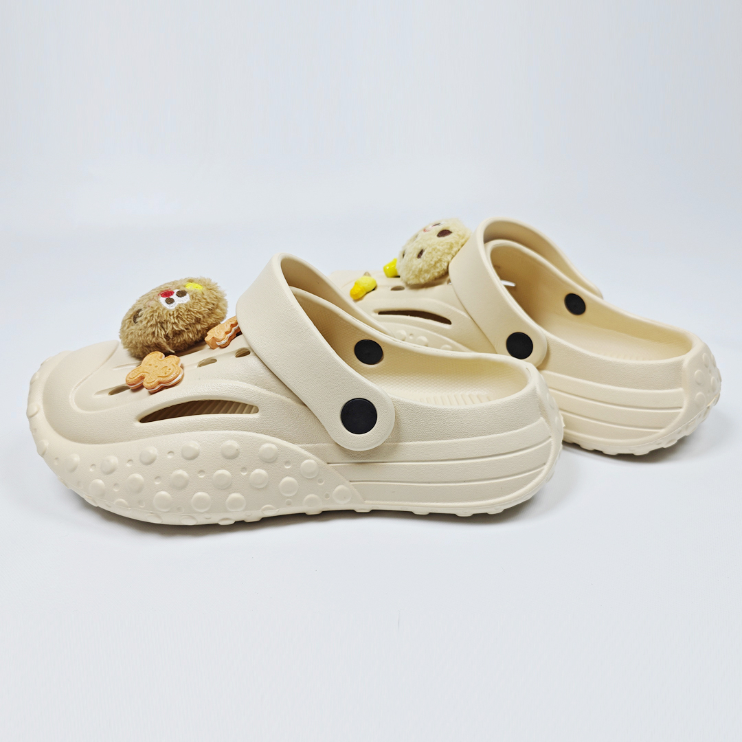 AKIBO戶外機能洞洞鞋-奶茶(中性款、雲朵感、輕量、兩穿、防水)