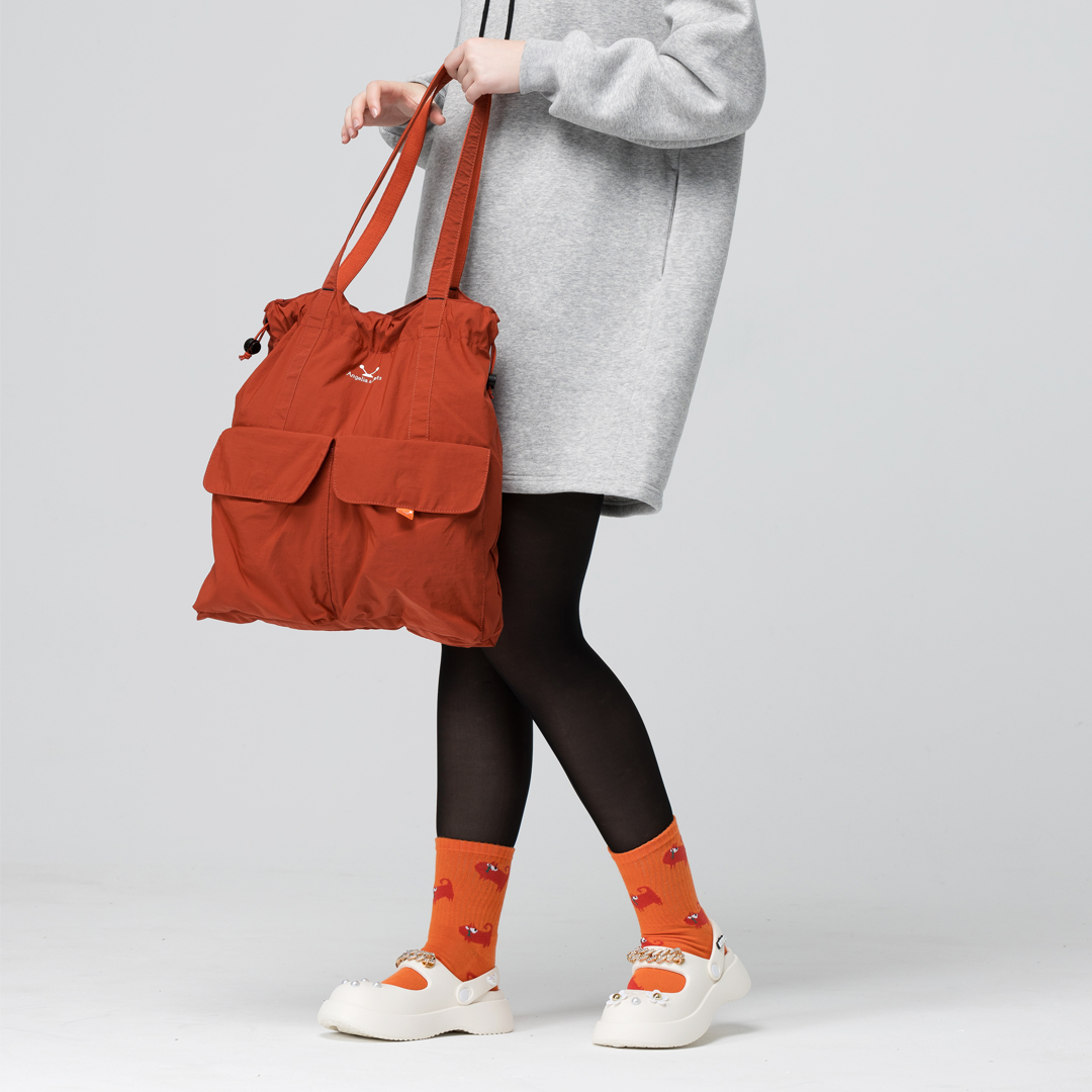 Angelia&Pets輕撥水側肩包-深橘