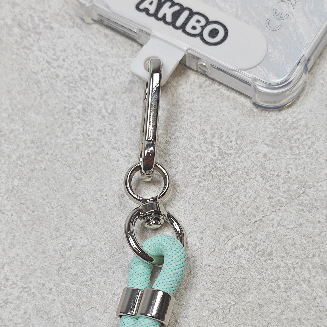 AKIBO時尚充電手機掛繩-蘋果綠