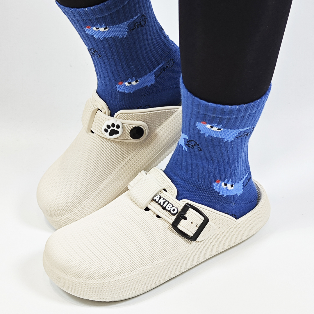 AKIBO潮流耐走勃肯鞋-牛奶白(中性款、輕量、耐走、防水)