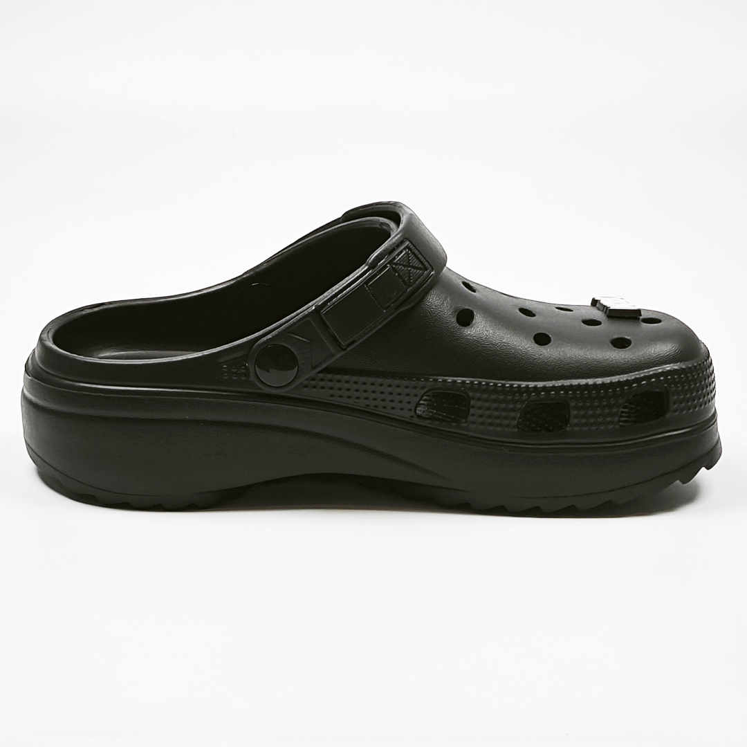 AKIBO餅乾洞洞鞋(二代)-經典黑(中性款、輕量、耐走、兩穿、防水)