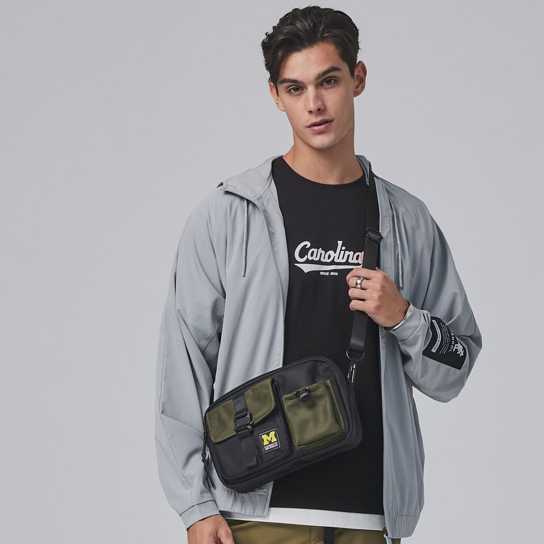 KANGOL男款透氣機能外套-灰