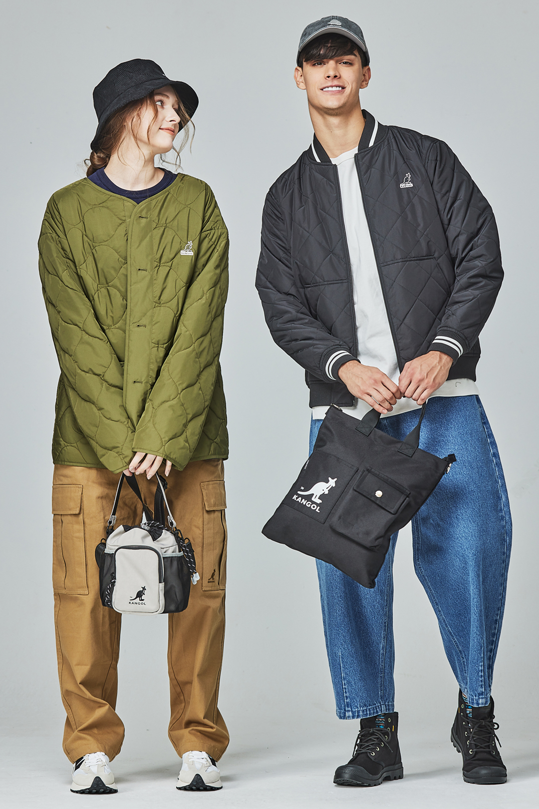 KANGOL袋鼠保暖鋪棉外套