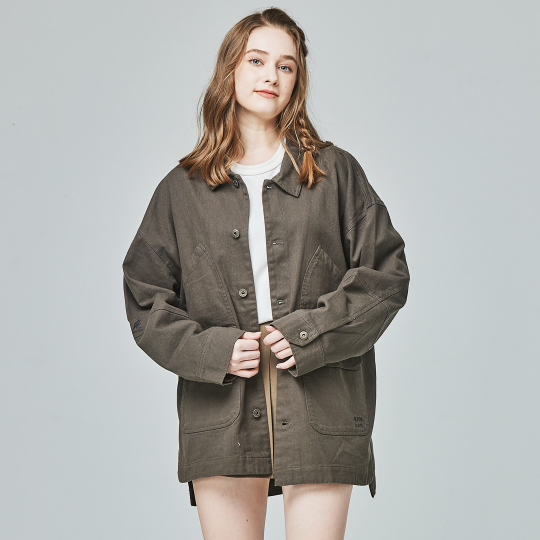 KANGOL袋鼠復古口袋襯衫外套