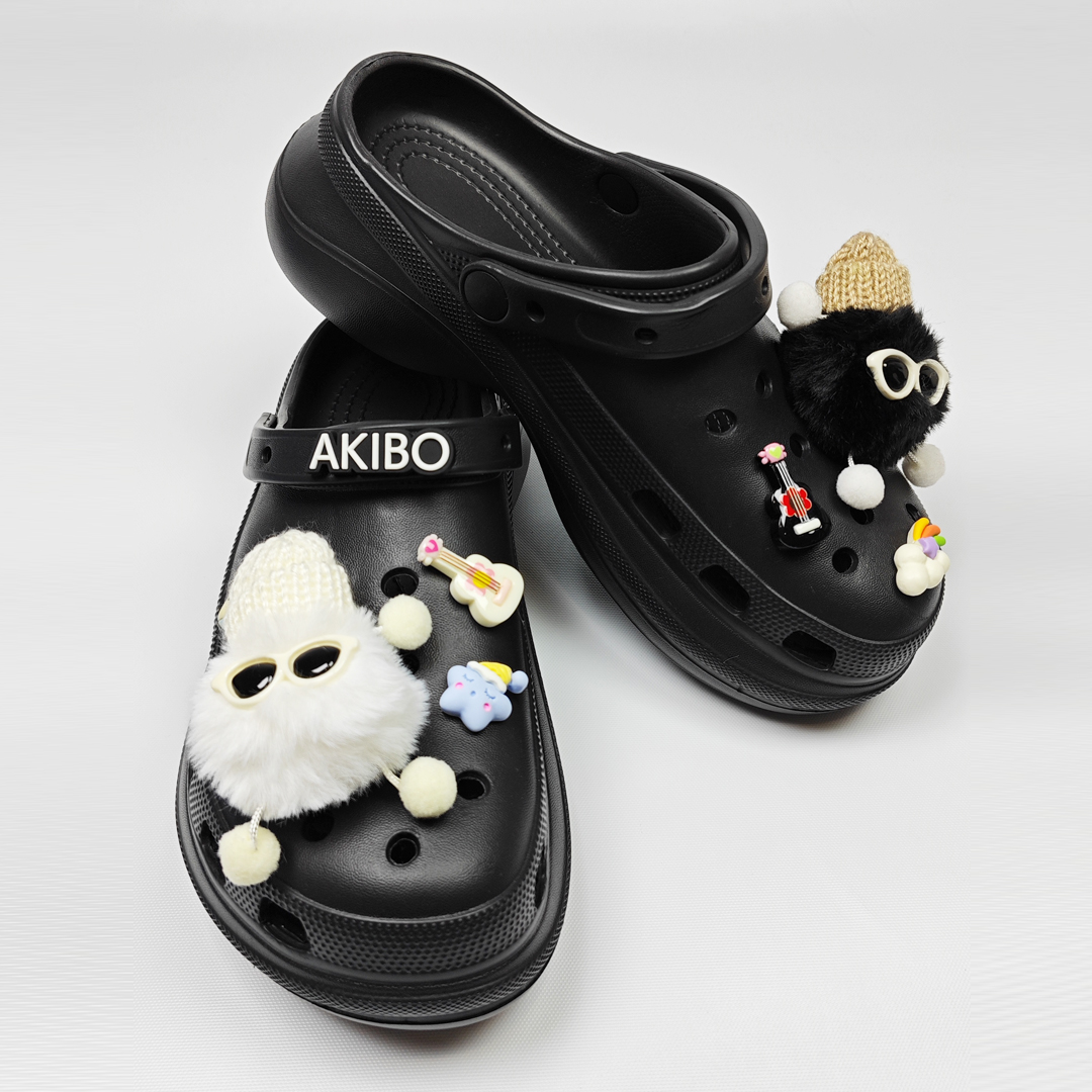 AKIBO音樂狂歡款洞洞鞋扣 (七件組)