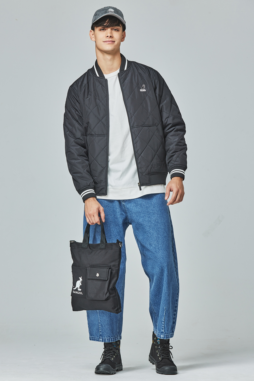 KANGOL袋鼠保暖鋪棉外套