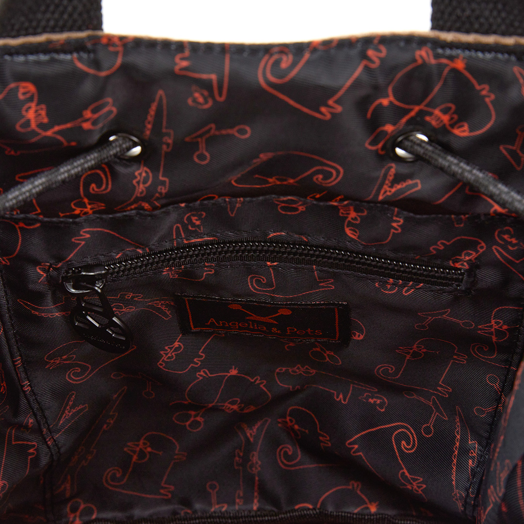 Angelia&Pets輕撥水束包-深橘