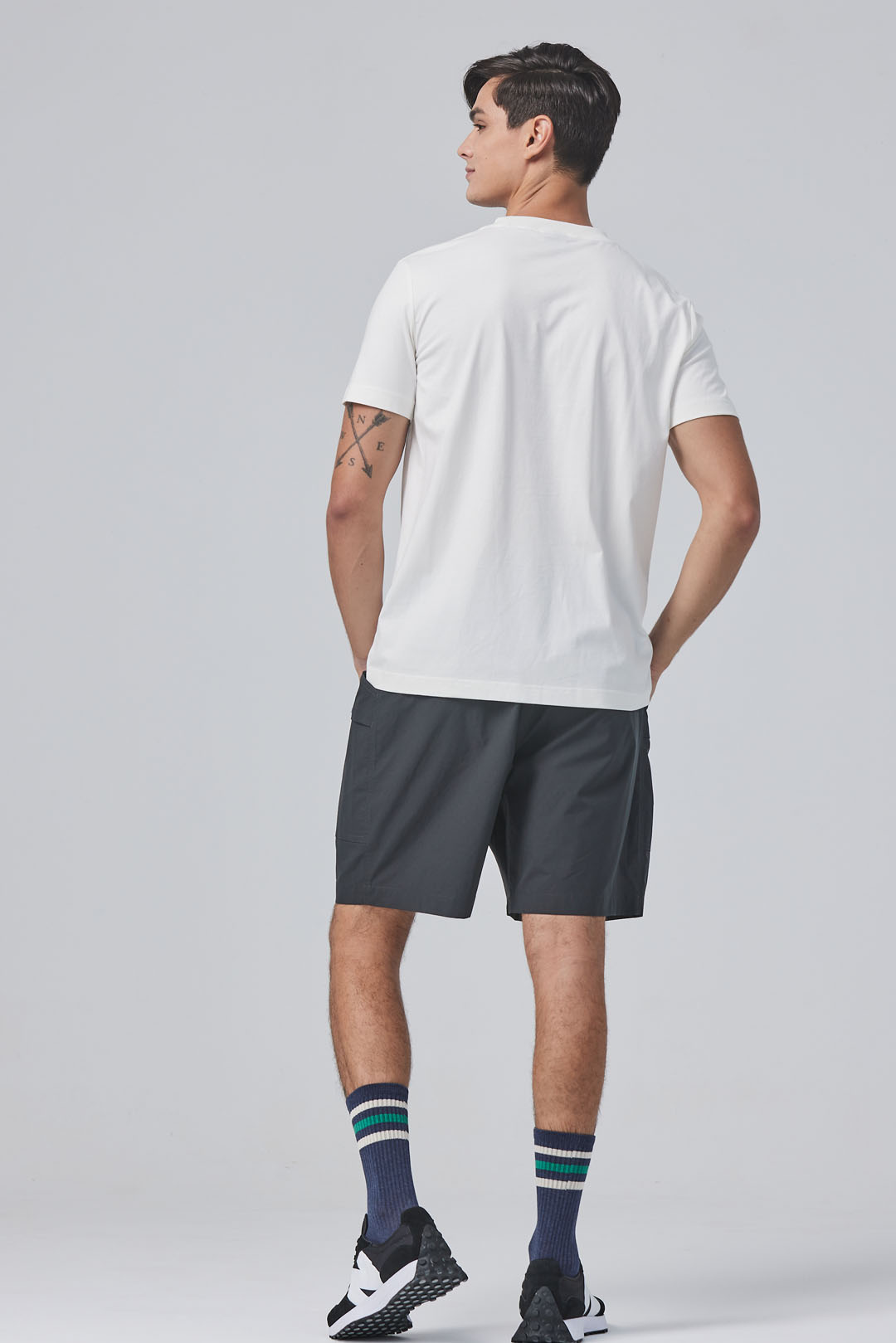 NCAA基本涼感變形蟲棉T-白