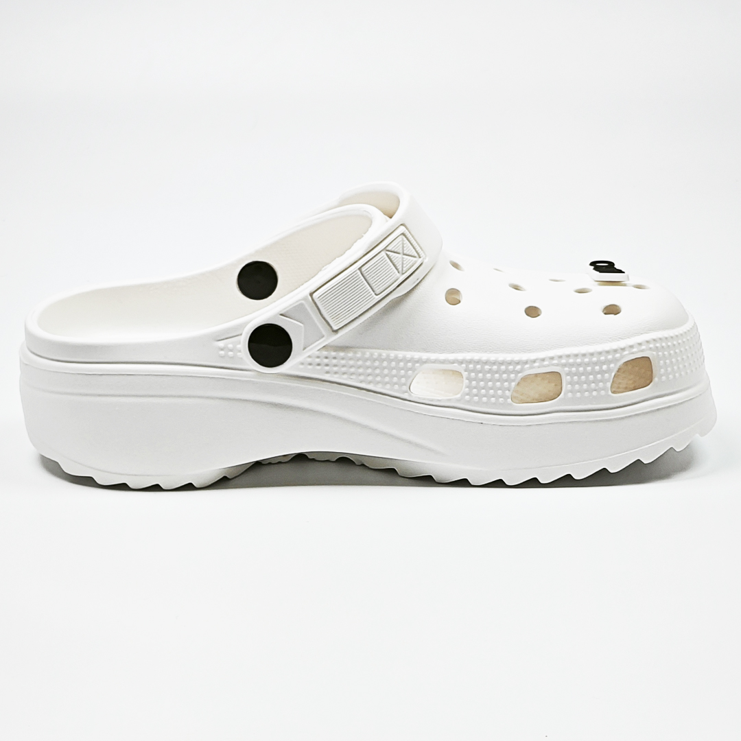 AKIBO餅乾洞洞鞋(二代)-牛奶白中性款、輕量、耐走、兩穿、防水) 