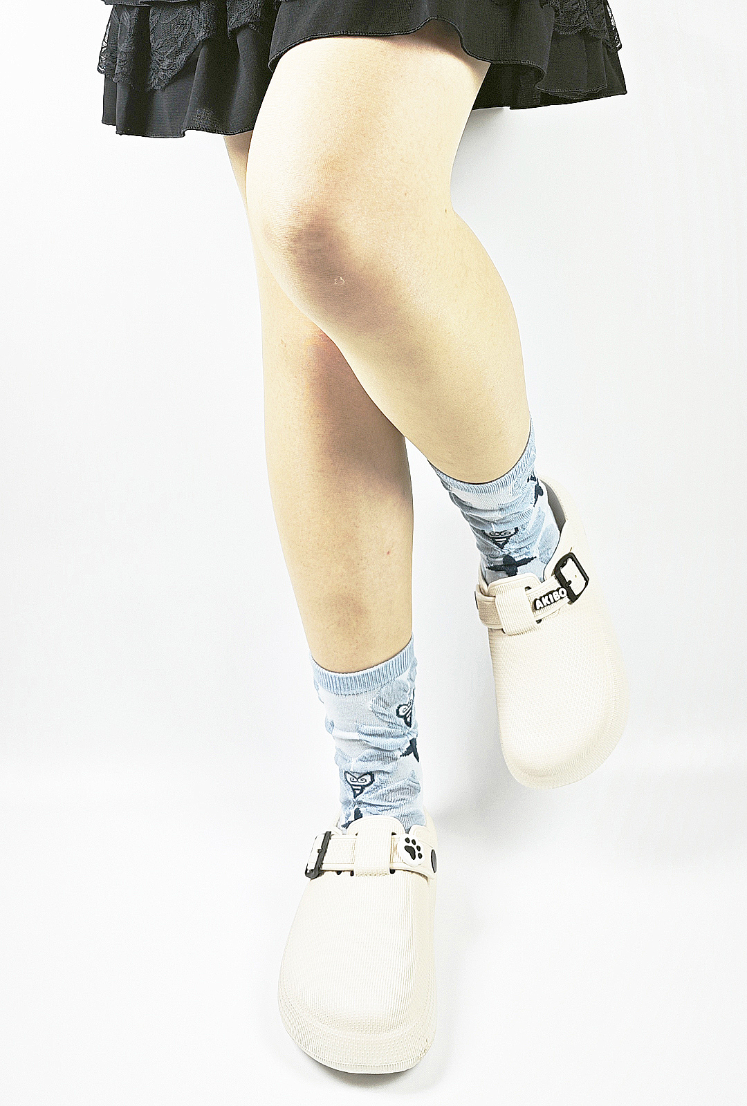 AKIBO潮流耐走勃肯鞋-牛奶白(中性款、輕量、耐走、防水)