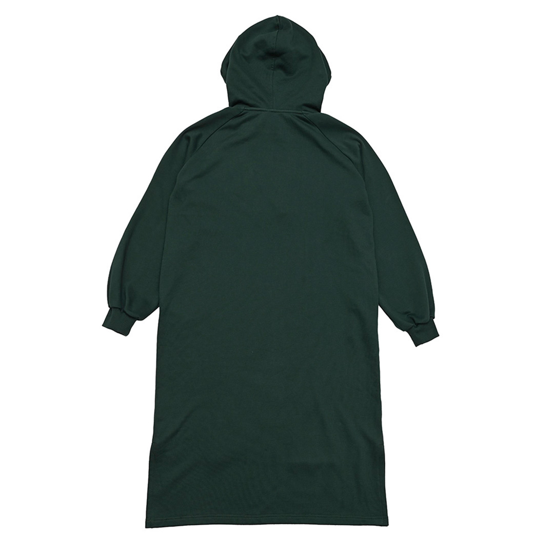 KANGOL袋鼠連帽洋裝-深綠