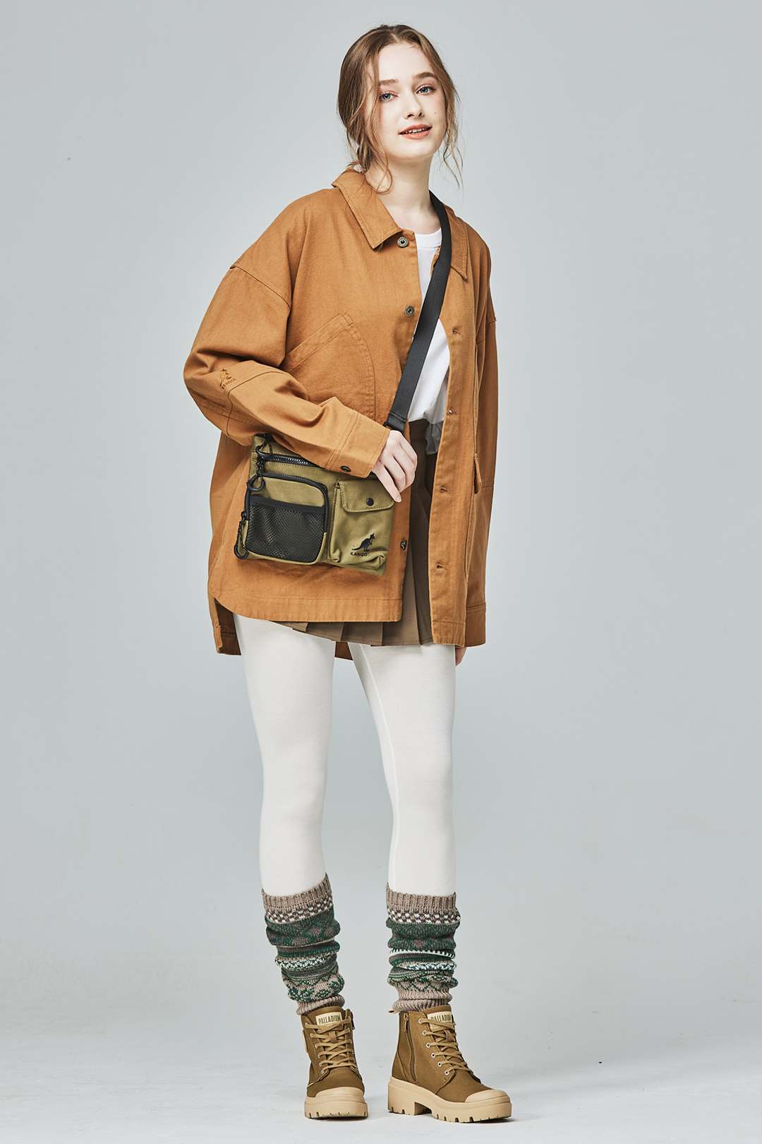 KANGOL袋鼠復古口袋襯衫外套