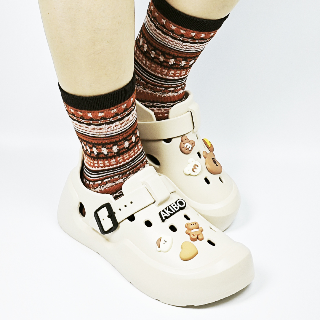 AKIBO小熊點心款洞洞鞋扣(七件組)