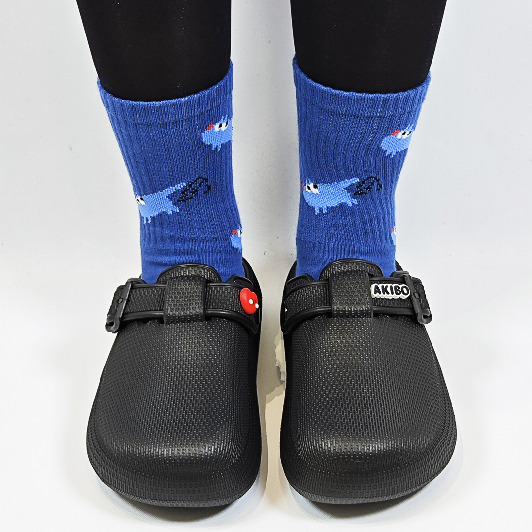 AKIBO潮流耐走勃肯鞋-經典黑(中性款、輕量、耐走、防水)