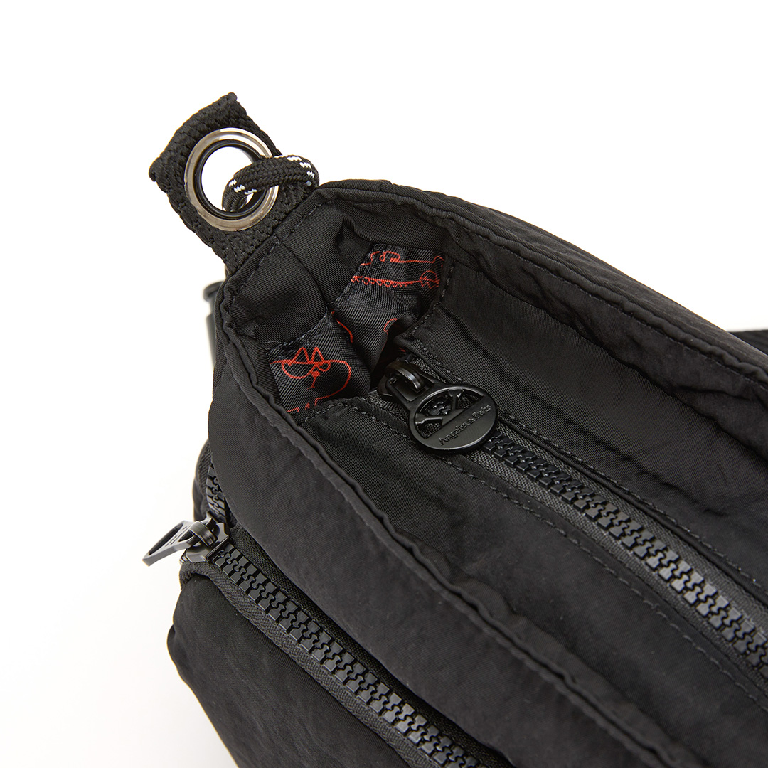 Angelia&Pets輕便斜肩包-黑