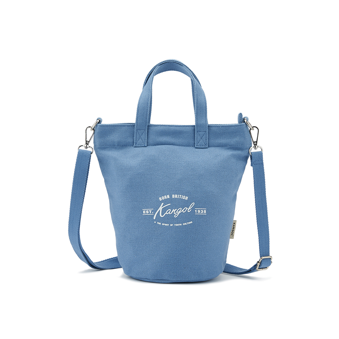 KANGOL帆布側背包-粉