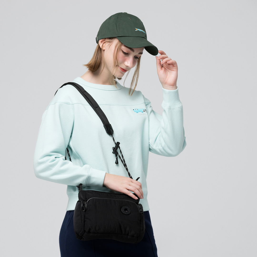 Angelia&Pets輕便斜肩包-黑