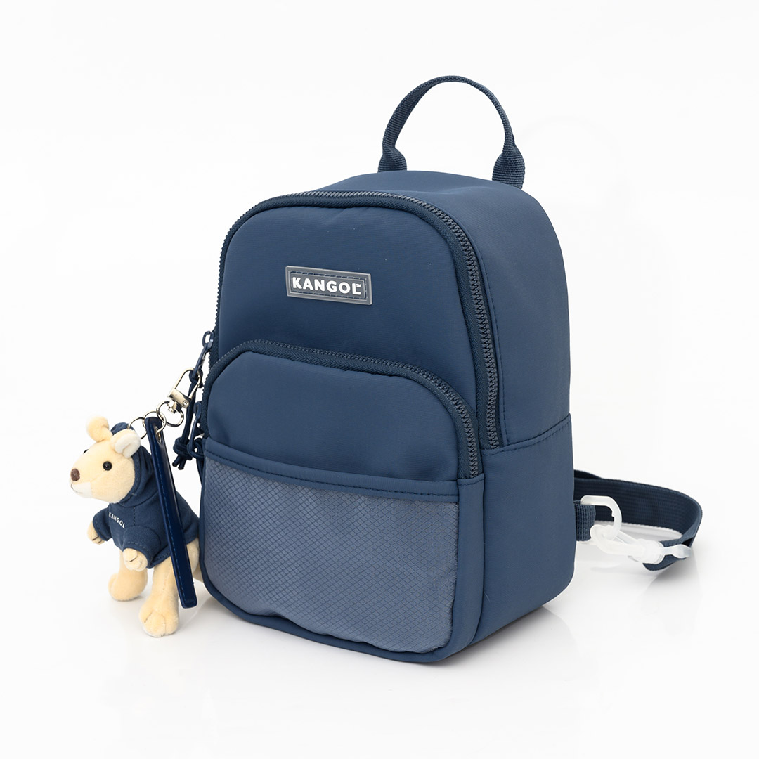 KANGOL袋鼠基本後背包-黑