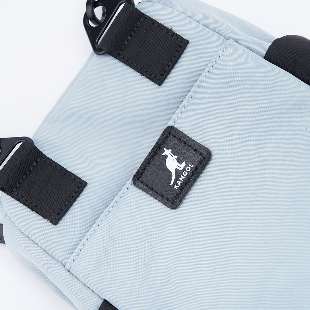 KANGOL水洗尼龍小側包-藍