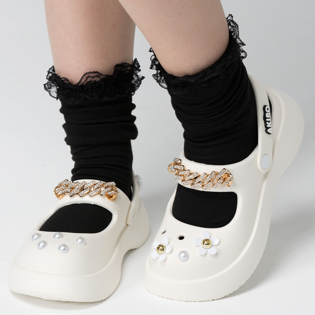 AKIBO貴氣珍珠款洞洞鞋扣 (十一件組) AKIBO貴氣珍珠款洞洞鞋扣 (十一件組)