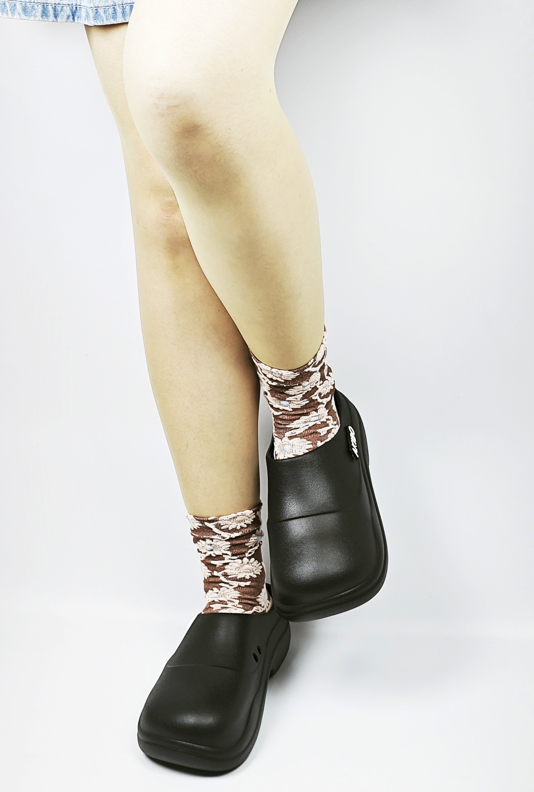 AKIBO秋日森語花影中筒襪(三件組)