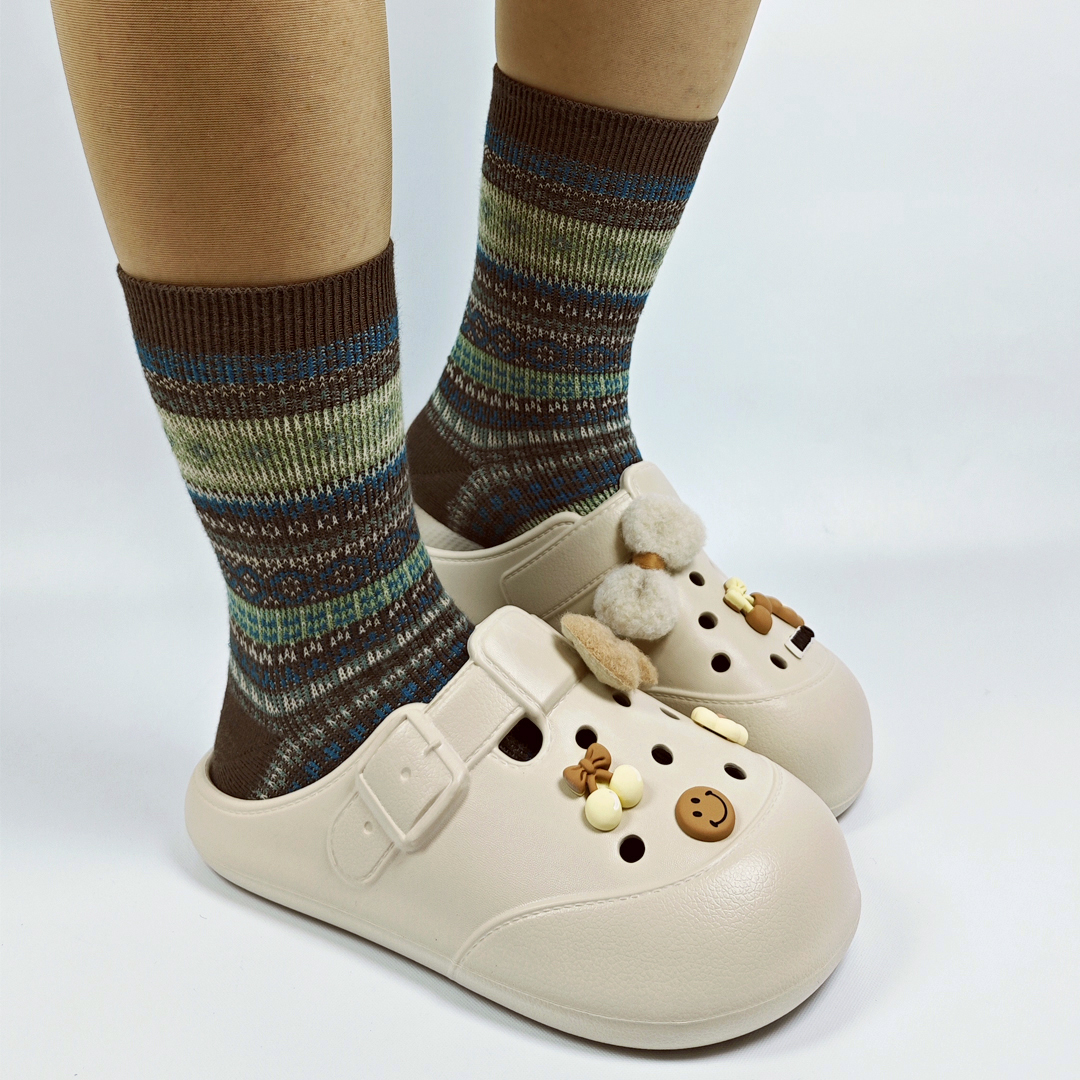 AKIBO布丁洞洞鞋-奶油白(中性款、雲朵感、輕量、耐走、防水) 