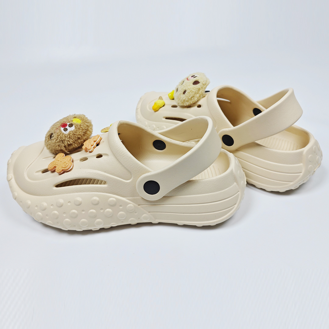 AKIBO戶外機能洞洞鞋-奶茶(中性款、雲朵感、輕量、兩穿、防水)