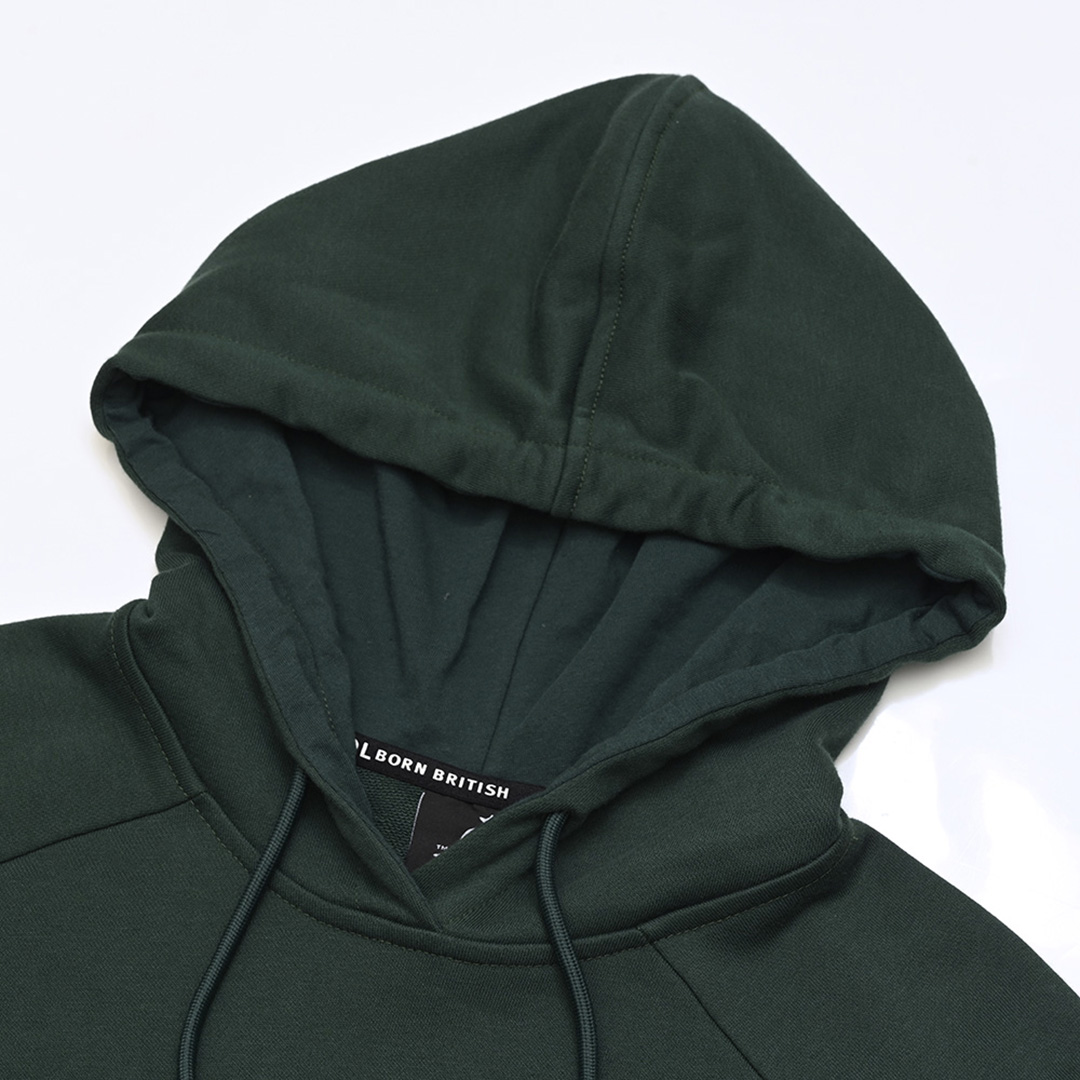 KANGOL袋鼠連帽洋裝-深綠