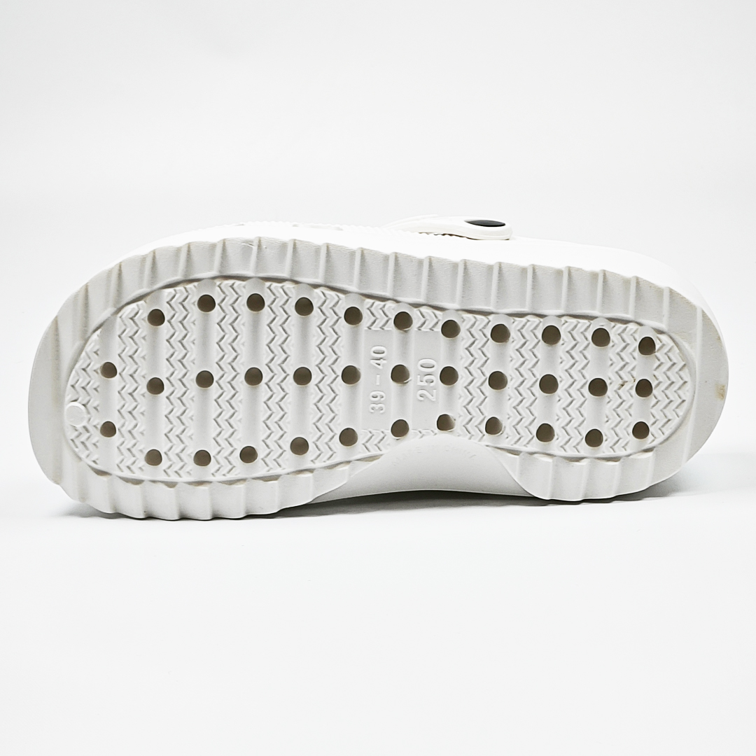 AKIBO餅乾洞洞鞋(二代)-牛奶白中性款、輕量、耐走、兩穿、防水) 