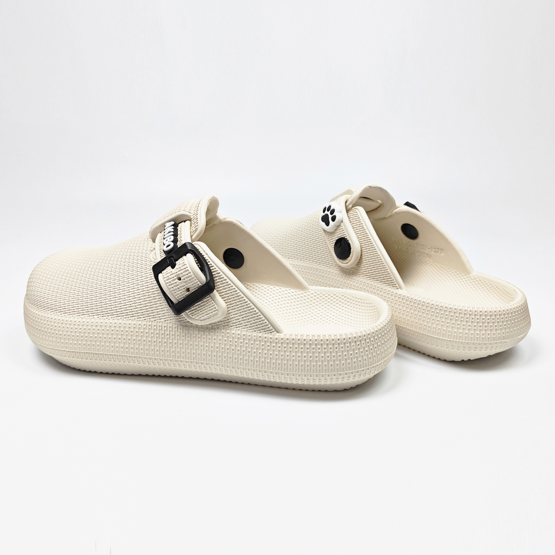 AKIBO潮流耐走勃肯鞋-牛奶白(中性款、輕量、耐走、防水)