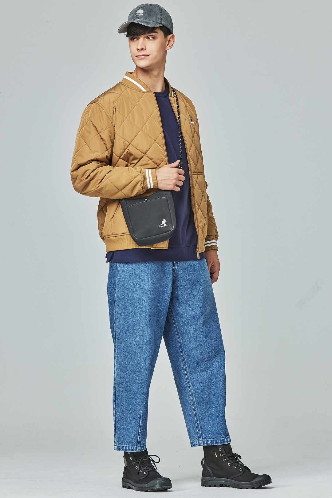 KANGOL袋鼠保暖鋪棉外套