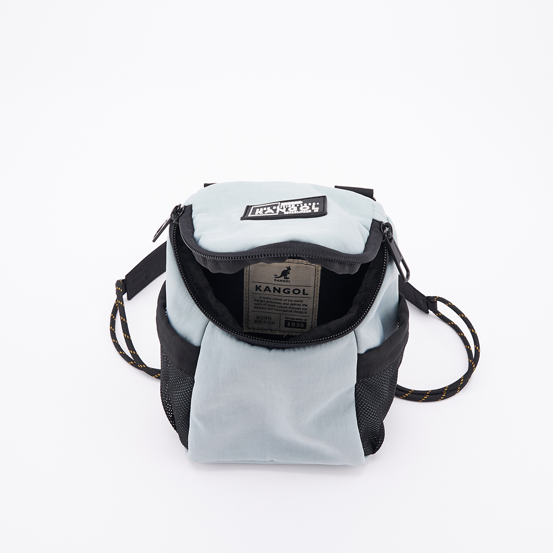 KANGOL水洗尼龍小側包-藍