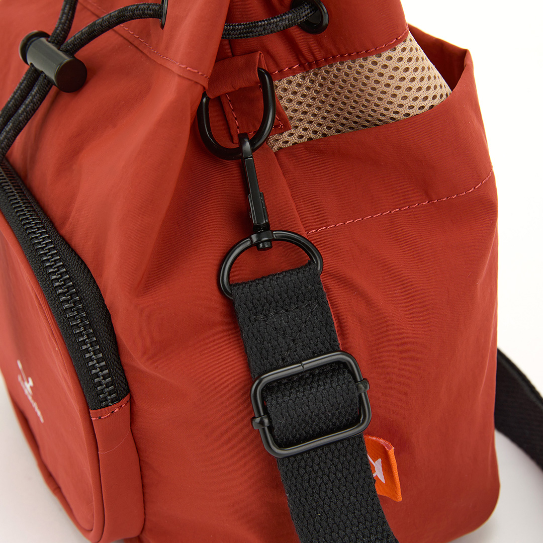 Angelia&Pets輕撥水束包-深橘