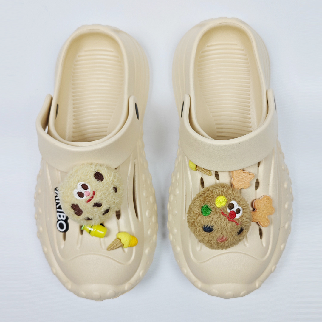 AKIBO戶外機能洞洞鞋-奶茶(中性款、雲朵感、輕量、兩穿、防水)