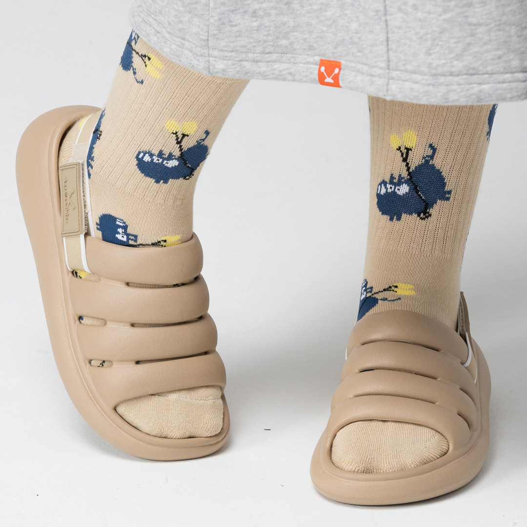 Angelia&Pets兩穿拖鞋-卡其